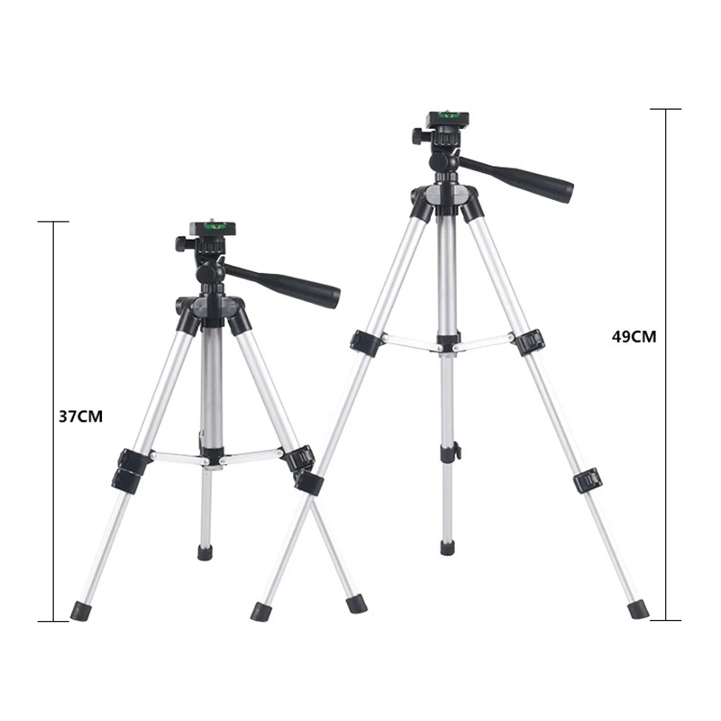  Universal Tripod Portable Digital Camera Camcorder Tripod Stand Torch Bracket Lightweight Aluminum 