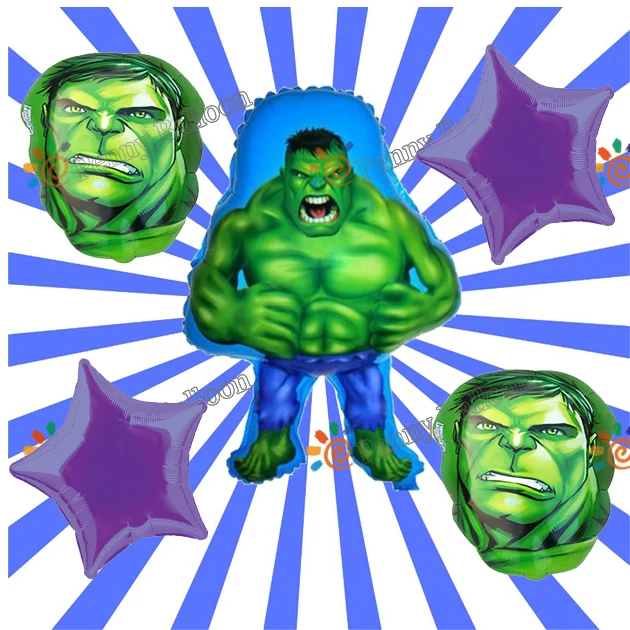 

Wholesale Price 5pcs/lot Hulk Avengers Hero Foil Balloon Birthday Party Supplies Toys for kids Globos Hulk Balloons