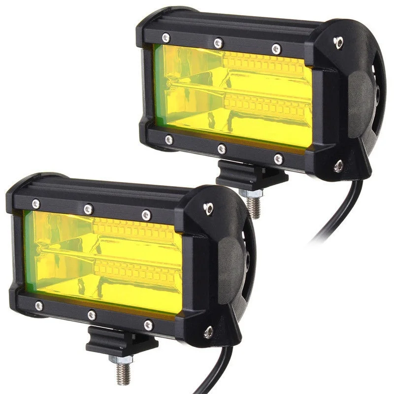 2PCS Waterproof 5inch 72W LED Work Light for Driving Fog font b Lamp b font Offroad