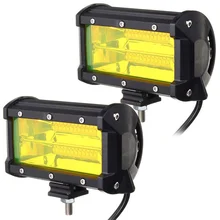 2PCS Waterproof 5inch 72W LED Work Light for Driving Fog font b Lamp b font Offroad