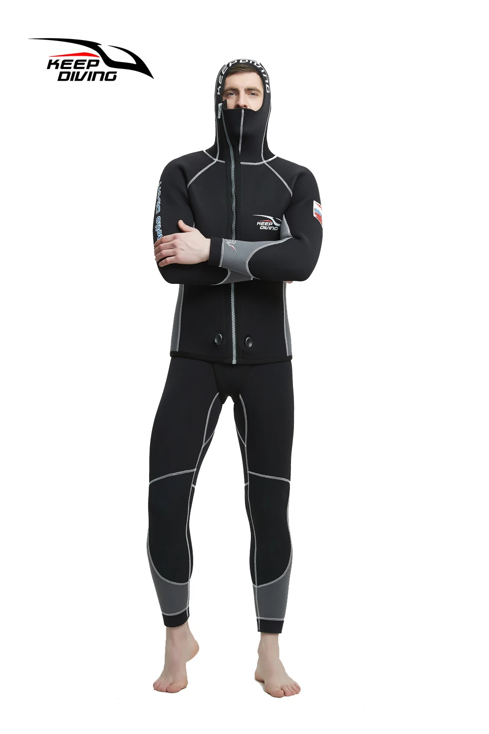 KEEP DIVING New Arrival Men 7MM Wetsuit One piece Diving Wet Suit