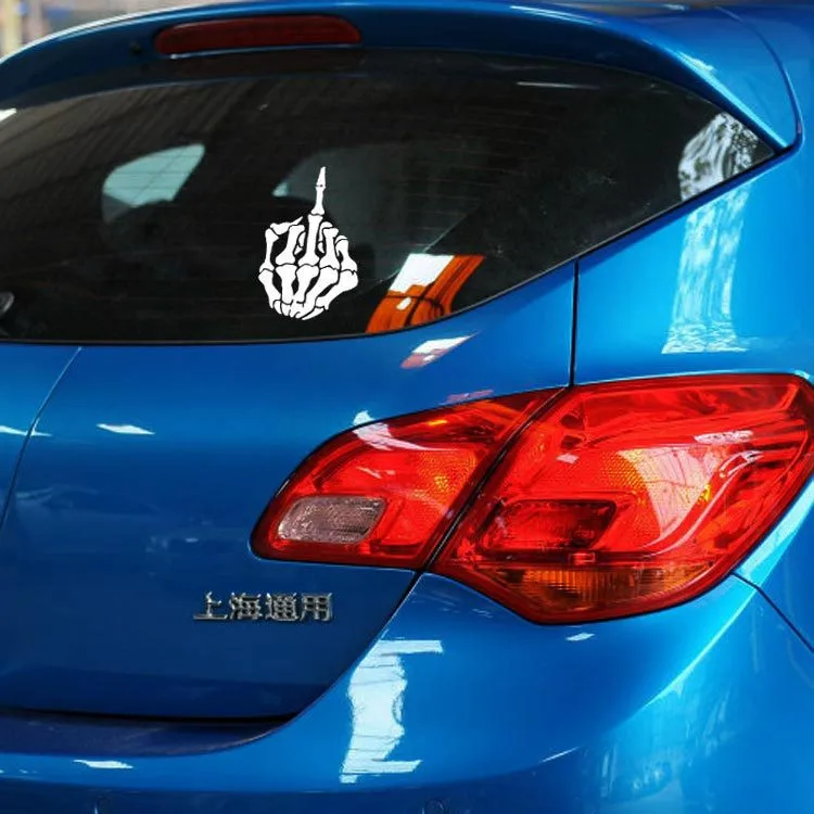 Череп средний палец наклейки Творческий Декоративные для Nissan ливиан C gear Tiida Teana