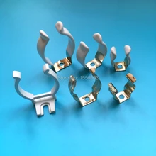 100 шт. t5 t8 t10 ПВХ Пластик U Клип Клин трубки лампа База металлический держатель с белой поверхности крышки для светодиодный дневной свет