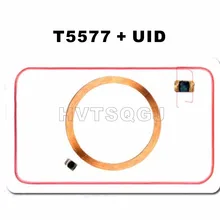200 шт. Двухчастотный RFID 13,56 МГц сменных маркеров UID и T5577 ID карты вставьте чистую карту Четкое Writable Композитный карты
