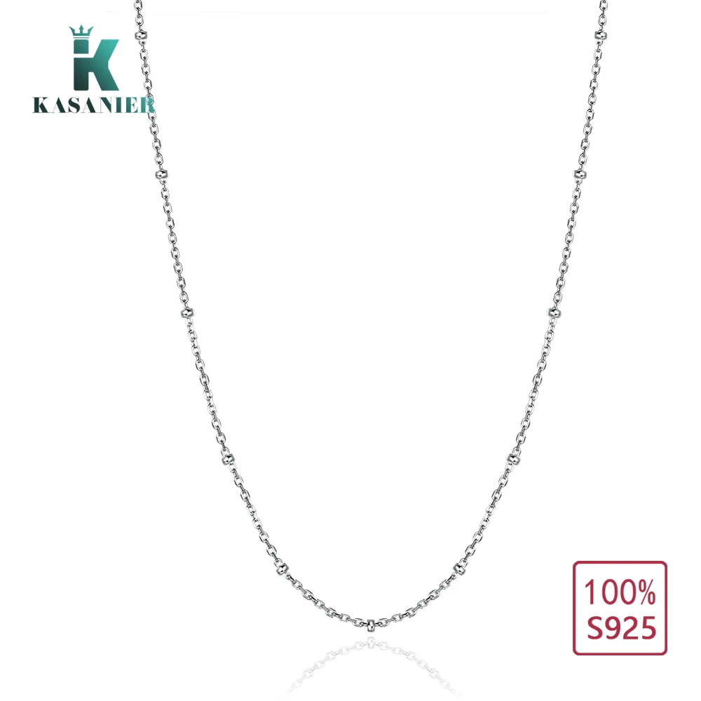 KASANIER hot sell simple design 925 sterling silver ladies short chain