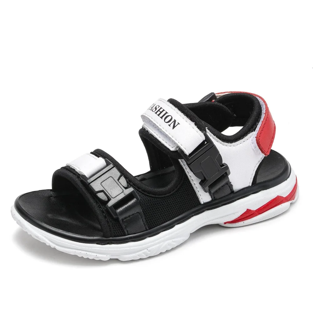 

2018 Boys Sandals Kids Shoes Genuine Cow Leather Children's Shoes Big Boys Beach Sandals Sport Shoes sandalia infantil kids