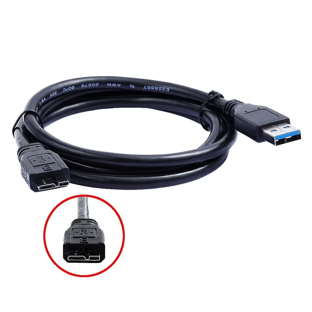 USB 3.0 Data SYNC Cable For Western Digital WD My Book External Hard
