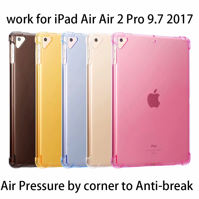 Чехол из ТПУ с защитой от трещин для планшета iPad 9 7 2018 симпатичный мягкий чехол
