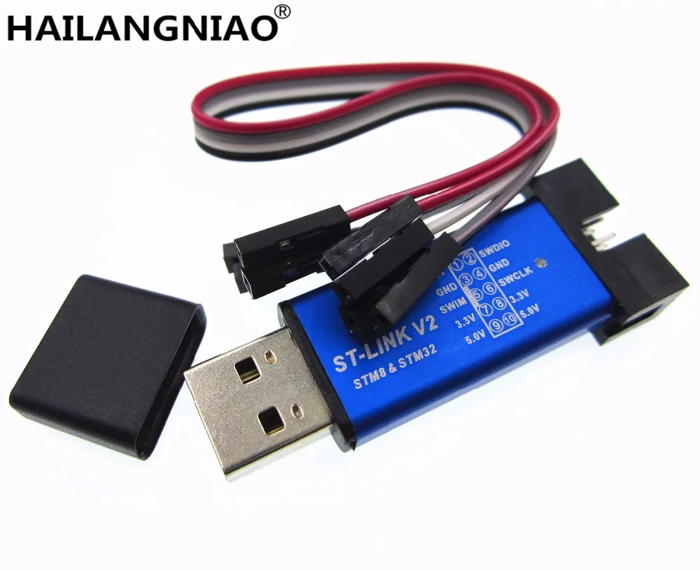 Новый 1 шт. ST LINK Stlink Link V2 Mini STM8 STM32 симулятор загрузки программатор