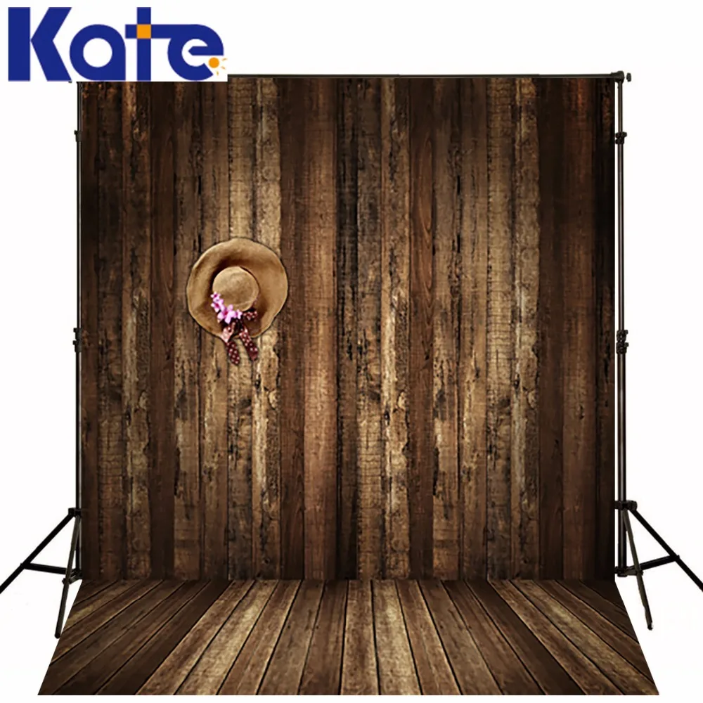 

Thick Cloth Photo Backdrop Babies Nostalgic Wooden Hat Photo Booth Backdrop 5X7Ft(150X220Cm)