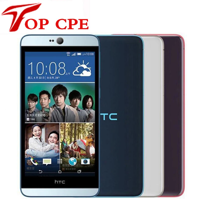 

Original HTC Desire 826 826w Unlocked Mobile phone Dual SIM 4G LTE 5.5" 13MP Camera 16G ROM Octa Core Refurbished cellphone