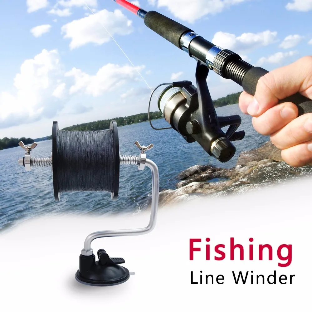 Fishing Line Spooler Portable Spooling Station System Fishing Reel Winder  Baitcaster Fishing Line Spooling Accessories