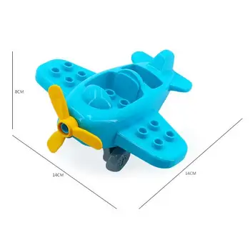 

Large Building Block Fit Duplo Parts Aircraft Propeller Airplane Classic Piece Big Dot Brick Accessory Bricklink Toy
