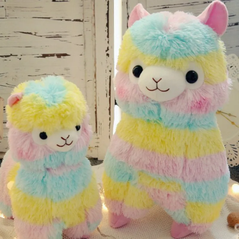 rainbow alpaca plush