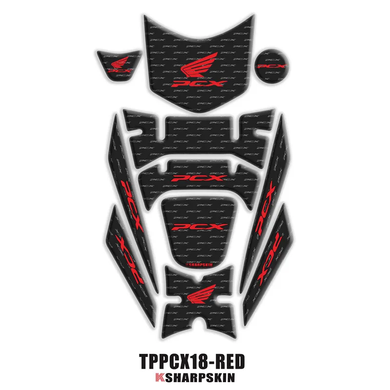 3D обтекатель газа крышка бак Pad Защитная Наклейка для Honda PCX 125 150 PCX125 PCX150 2018