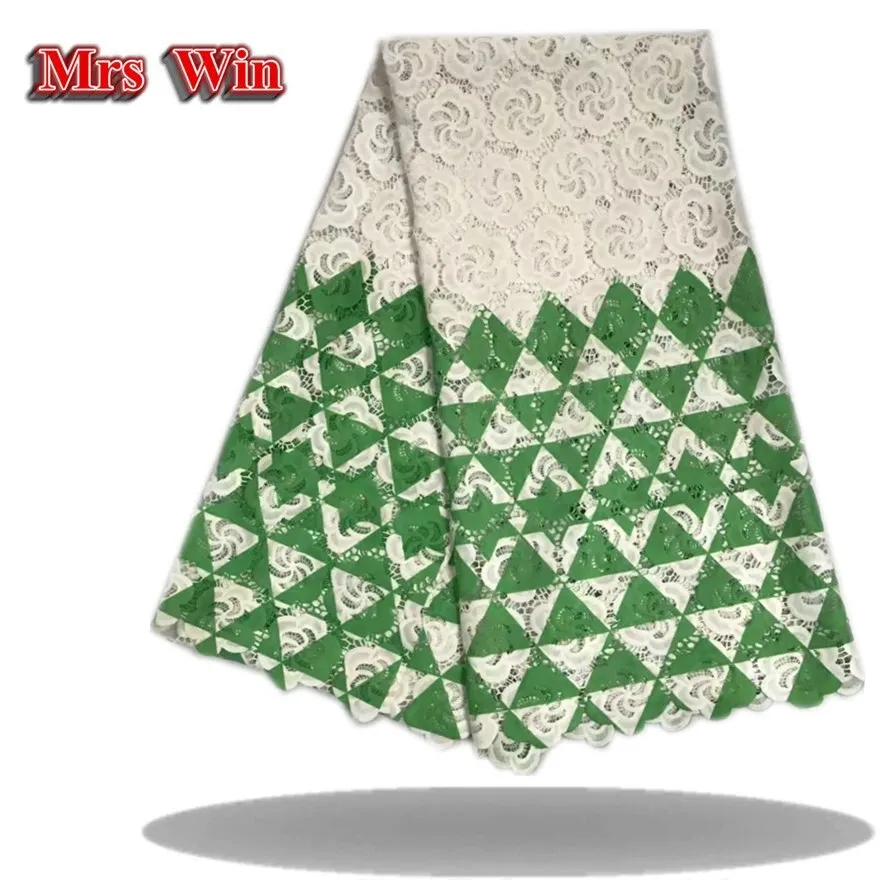 

Noble African water soluble Lace Fabric High Quality Embroidered Lace Fabric Bridal Wedding Lace In Nigerian net African lace