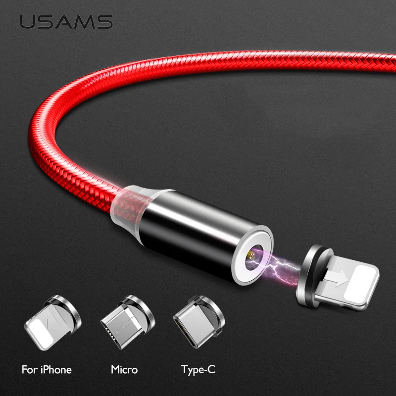 

Magnetic Type USB C Type-C Cable for Huawei HTC Magnet Charging USB Cable for iPhone iPad USAMS Micro USB for Samsung xiaomi