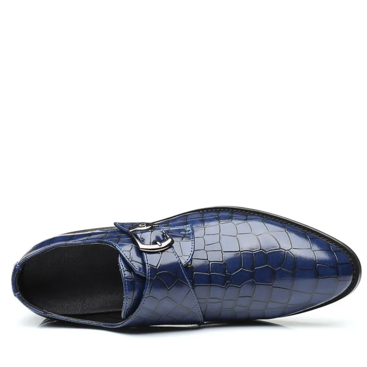 Merkmak/мужские кожаные туфли с узором в виде сетки; мужские деловые туфли в британском стиле; повседневные модельные туфли без застежки с пряжкой; большие размеры 38-48
