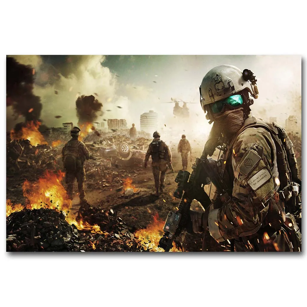 Battlefield 4 художественная шелковая ткань постер принт 13x20 24x36 дюймов Горячая игра