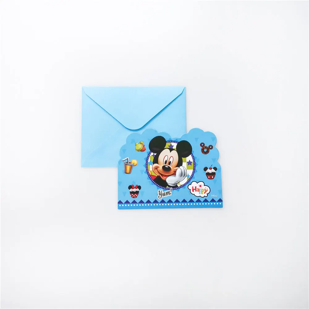 

Mickey theme invitation card theme event greeting card birthday party cartoon animal theme invite friends