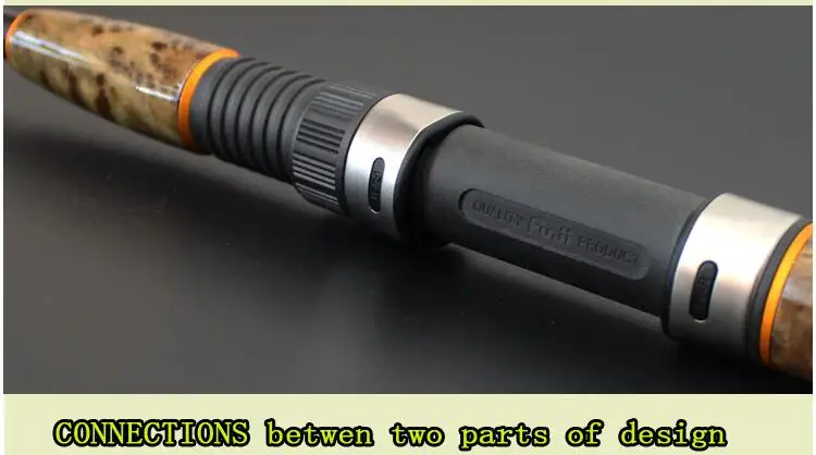 Alça de Carbono Vara de Pesca Equipamento de Pesca l de Madeira Yuanwei ul - Spinning Pesca Rod 2sec Hastes Isca Vara Olta 1.8 m 1.98 2.1 15 Esporte e Lazer