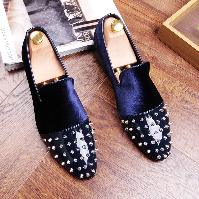 les mocassins rivets glisse sur velours nouveaux souliers plats conduite les mocassins rivets glisse glisse rivets sur velours nouveaux souliers plats conduite 4cccd5