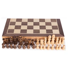 Portable Wooden Magnetic Chessboard Folding Board Chess Game International Chess Set For Party Family Activities 940 saturdays family activities