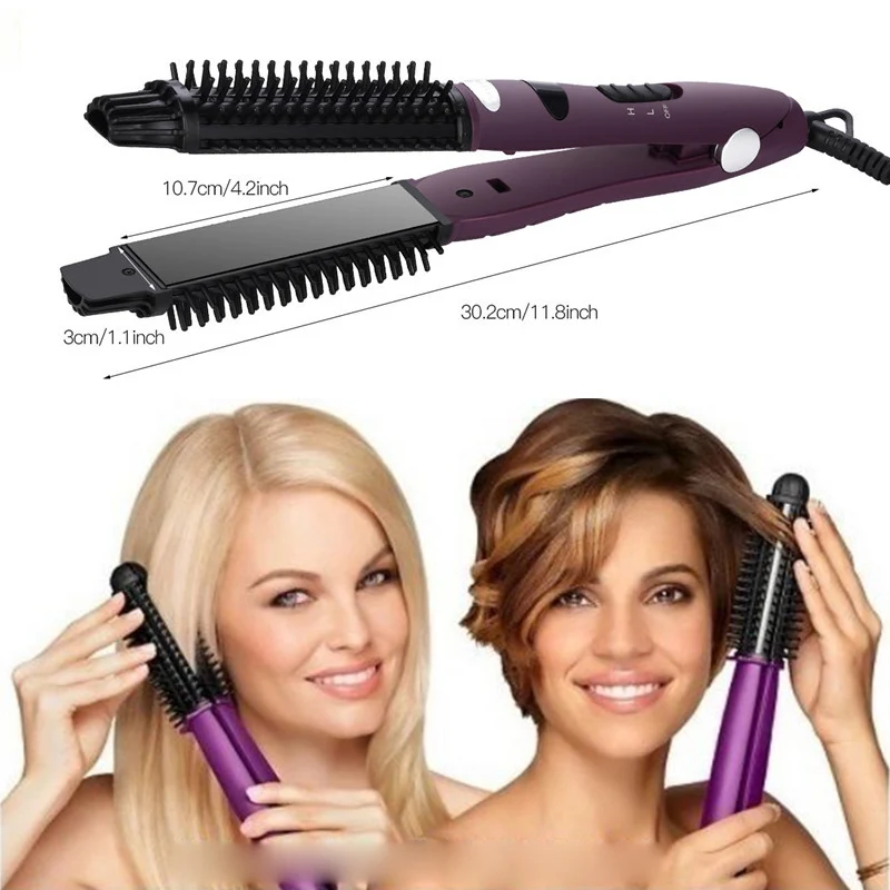 Портативная Расческа для закручивания волос Instyler Ionic Styler Pro 4 инструмента в 1 керамический стайлер блеск выпрямитель для волос и щипцы для завивки волос