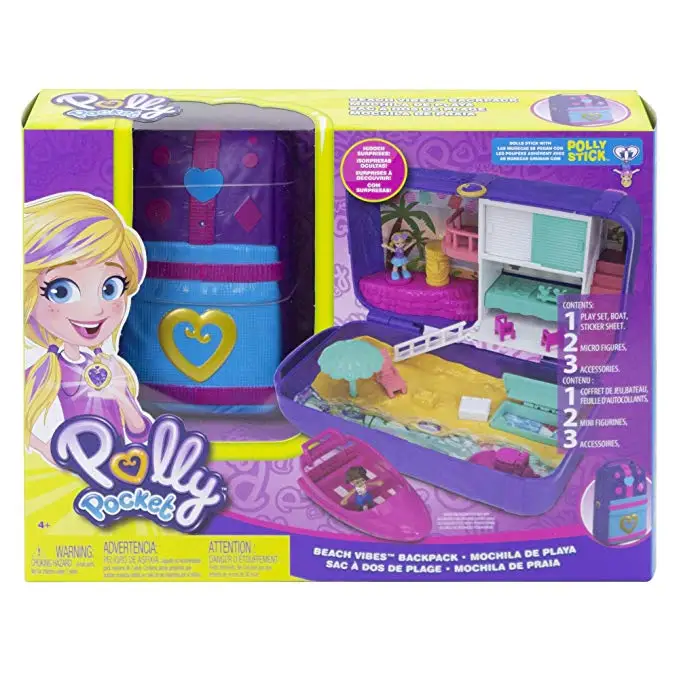 Polly Pocket Мини-кукла для девочек, 10 стилей, скрытая сцена в мире, девичий домик, куклы, оригинальные игрушки для детей, Русалочка, детская игрушка, реборн