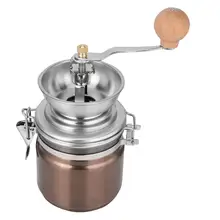 Мельница ручная кофемолка кафе нержавеющая сталь керамический сердечник Портативный прочный кафе кофейник Bean