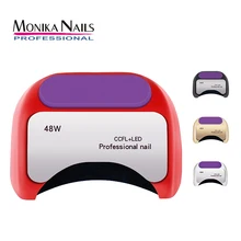 Monika 48 Вт Светодиодный светильник Сушилка для ногтей быстросохнущая отверждающая фототерапия лампа с 4 настройками таймера и автоматическим датчиком для гель-лака для ногтей