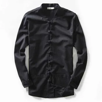 

Spring Summer Linen Jacket Chinese Retro Twist Button Single Breasted Men Casual Coat Cardigan OUTWEAR Vintage Male Clothing