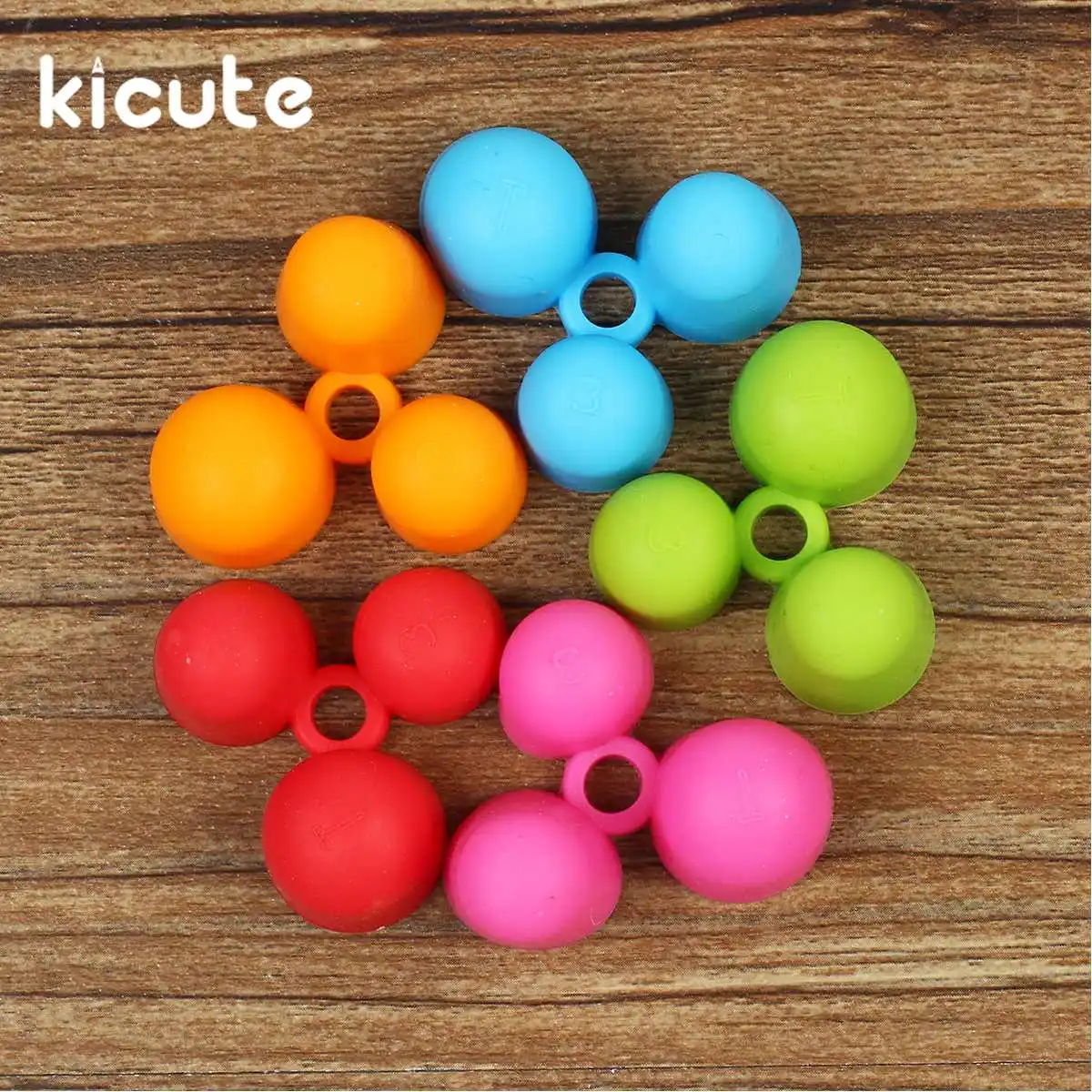 

Kicute 5pcs/lot Pencil Grips Occupational Therapy Handwriting Aid Students School Stationery Pen Control Right Silicone Writing