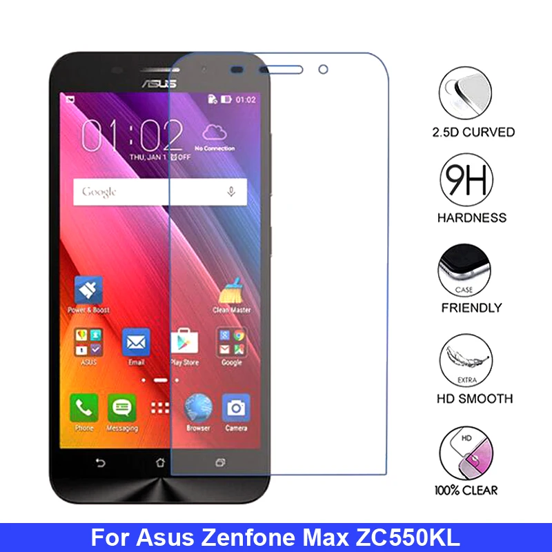 

2Pcs For Asus ZenFone Max 2016 ZC550KL Z010D Tempered Glass For Asus ZenFone Max Z010DA Z010DB Screen Protector Protective Film