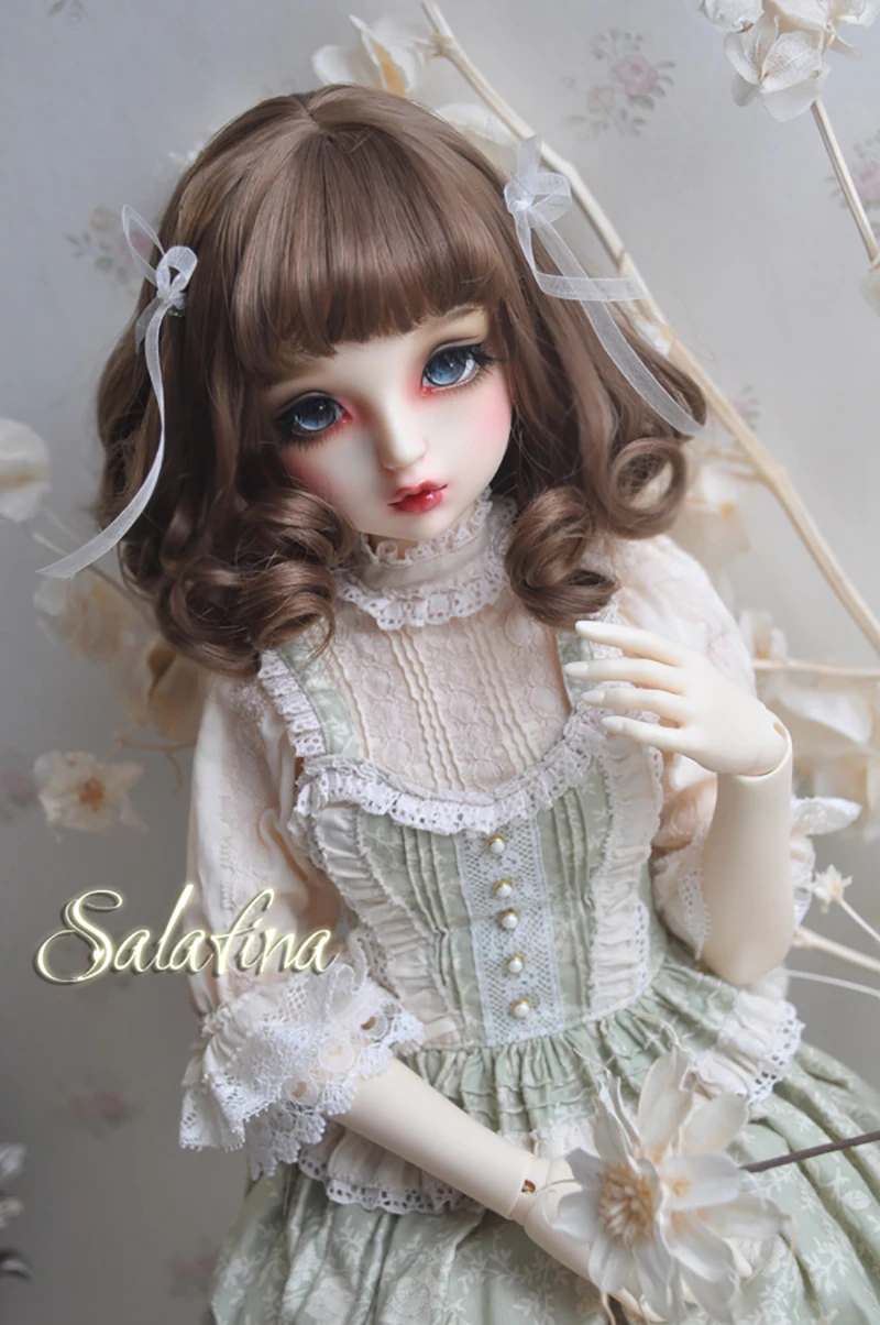 Cateleya Bjd парик 1/3 1/4 1/6 Европейский Стиль Лента Короткие вьющиеся волосы кукла парик