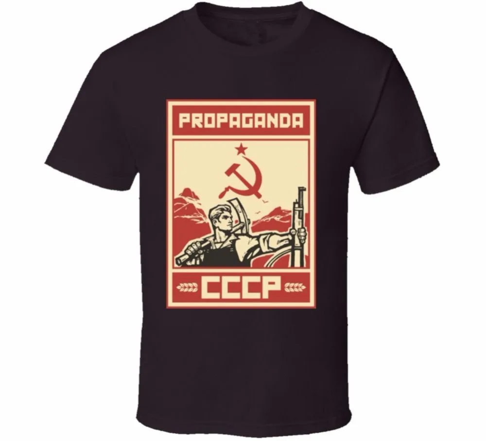 cheap Hot Sale High Quality Custom Men Creative Casual Short Sleeve Tshirt Novelty Propaganda Russiatshirts Custom