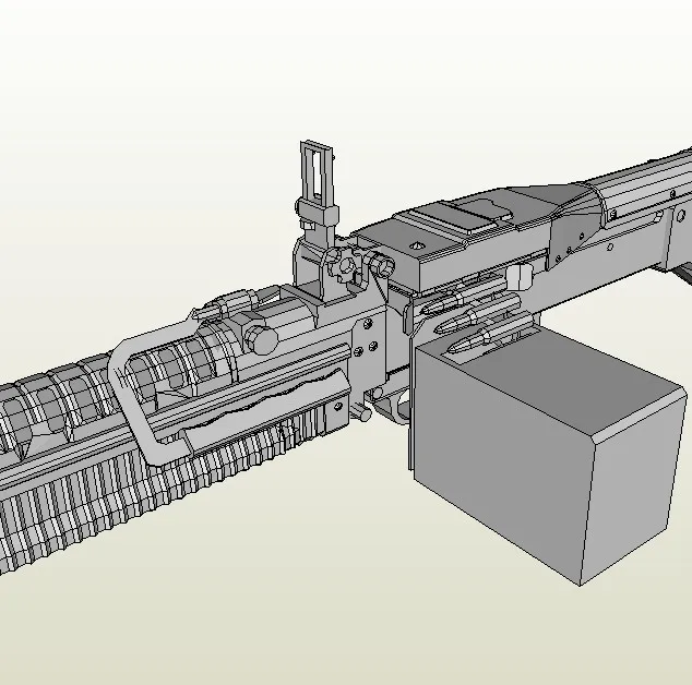 Издание в твердой обложке журналов-пазлов JSA17 3D бумажная модель diy Огнестрельное оружие 1: 1 Размер M60 пулеметы игрушки