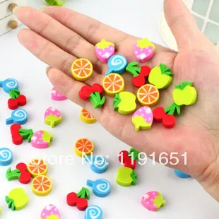 360SHOP Colorful Cute Fruit Pencil Rubber Eraser a...