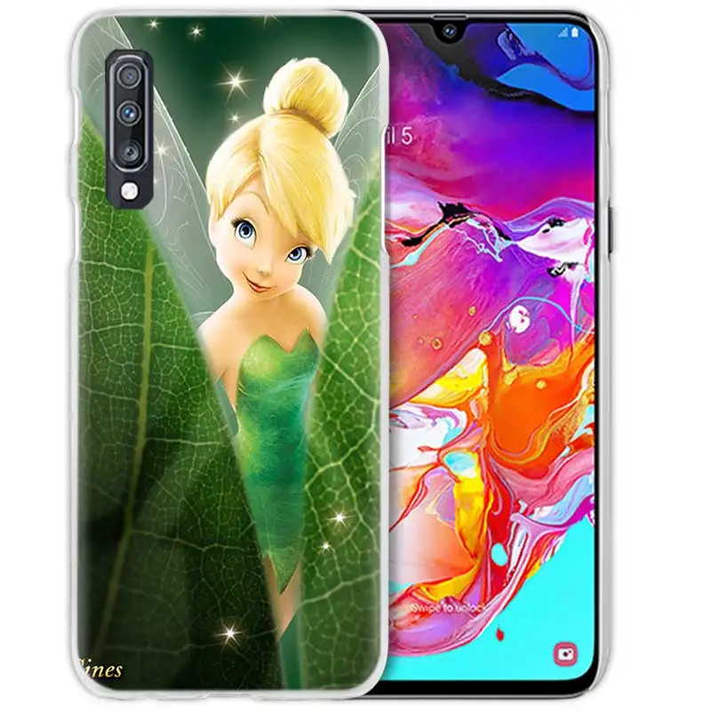 Венди Tinkerbell чехол для samsung Galaxy A50 A70 A20e A40 A30 A20 A10 A8 A6 плюс A9 A7 жесткий прозрачный чехол с держателем телефона Coque - Цвет: 01