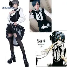 Anime noir majordome Ciel fantôme livre de cirque uniforme costumes femmes fantaisie tenue de fête ensemble complet pour Halloween Cosplay Costume