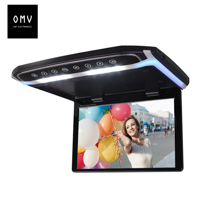 Omv 1506mp5 15.6 дюймов HD крыше автомобиля средствах флип Подпушка потолок Мониторы