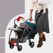 Детская тележка для посадки, откидная детская тележка, портативная складная детская тележка Bb