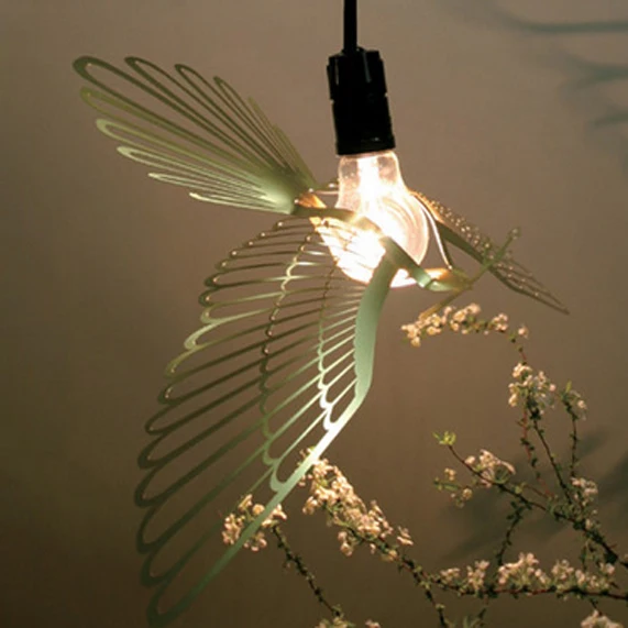 

Modern Novelty Flying Bird Lights Gold/Chrome Pendant Lights Fixture Restaurant Coffee Shop Cafes Bar Dining Room Pendant Lamps