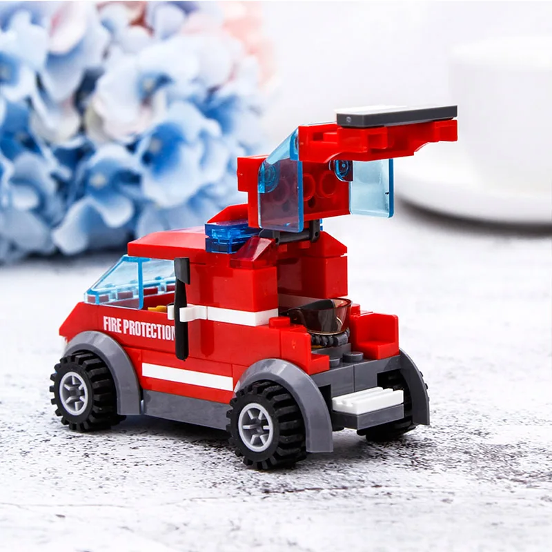 89pcs Fire Rescue Helicopter Legoings Constructor Building Blocks Kit Children Educational Toys Gift Brinquedos 89pcs Fire Rescue Helicopter Legoings Constructor Building Blocks Kit Children Educational Toys Gift Brinquedos