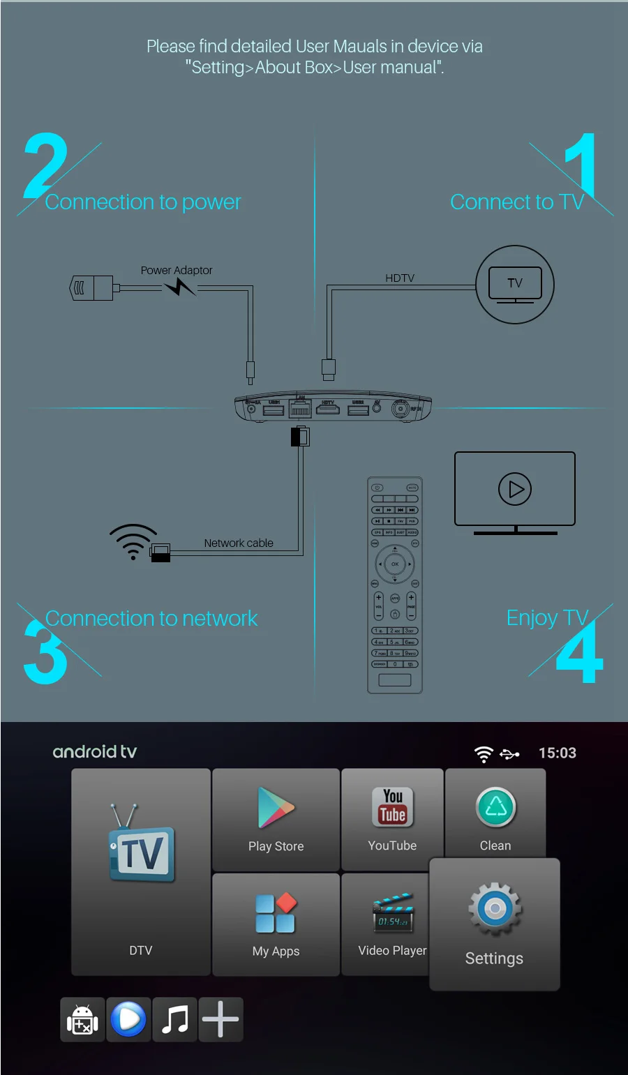 Смарт-приставка Mecool M8S Plus S905D 1 ГБ ОЗУ 8 Гб ПЗУ DVB-T2/T/C Android tv box 2,4G WiFi 100 Мбит/с