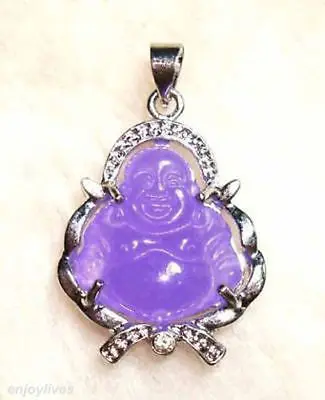 

Selling > New Purple gem Buddha White Crystal Pendant & Necklace >free shipping