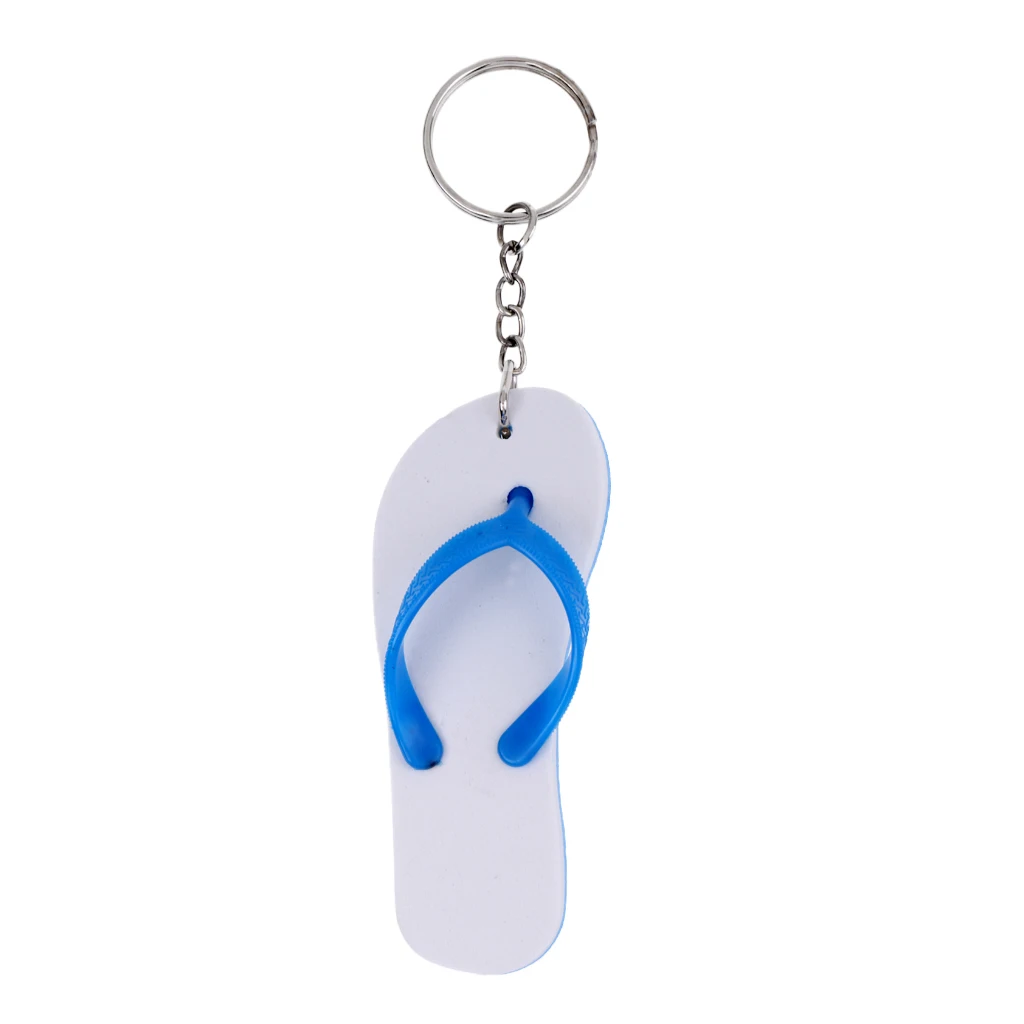 Kayak Floating Keyring Fender Buoyant Flip Flops Shaped Yachting Boating Key Chain Key Ring Outdoor Water Sports Canal Keychain