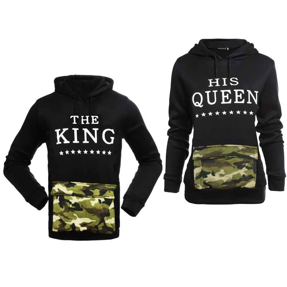 king queen hoodie camouflage