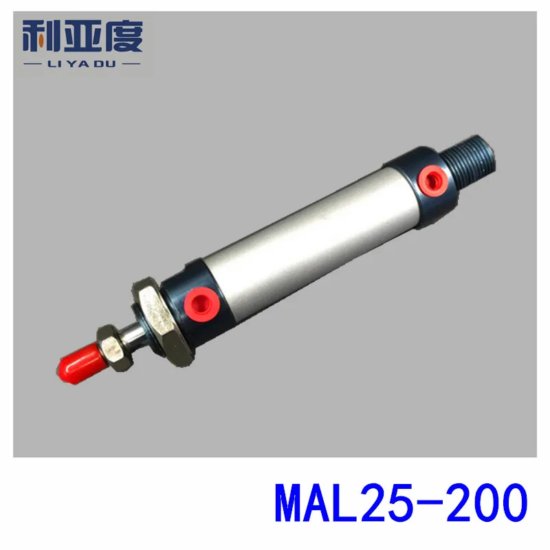 

MAL25x200 Aluminum alloy mini cylinder MAL25-200 Pneumatic components 20mm bore 200mm storke