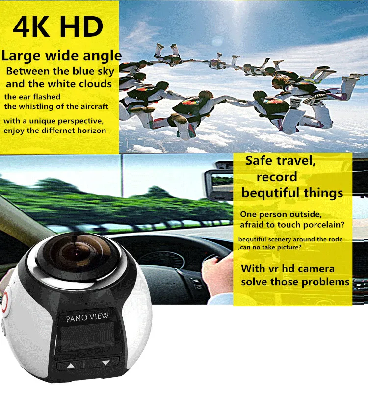 360 панорамная камера, записывающая данные для путешествий, VR, виртуальная реальность, камера движения, цифровая камера 360, движение DV